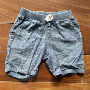 Joules Light Blue Chambray Drawstring Shorts 3T